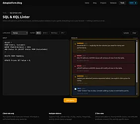 SQL/KQL Linter tool