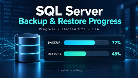 SQL Server backup / restore progress